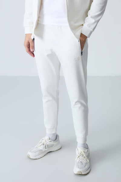 Tommylife Toptan Hugo Rahat Kalıp Jogger Erkek Eşofman Takım 85198 Ekru