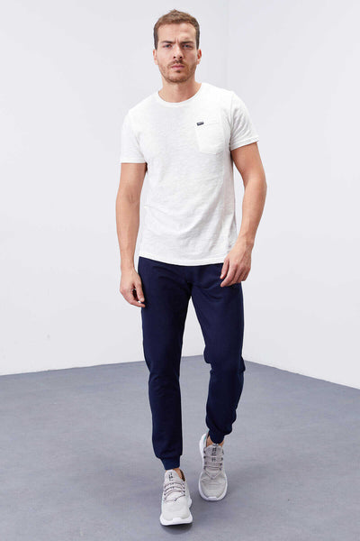 Tommylife Angro Indigo Fermoar Cu Buzunare Croit Strâns Jogger Bărbat Trening - 84343