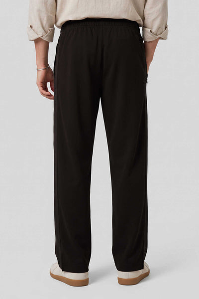 Pantaloni de trening palazzo pentru bărbați, maro, cu curea, croială confortabilă, Tommylife Wholesale - 82196