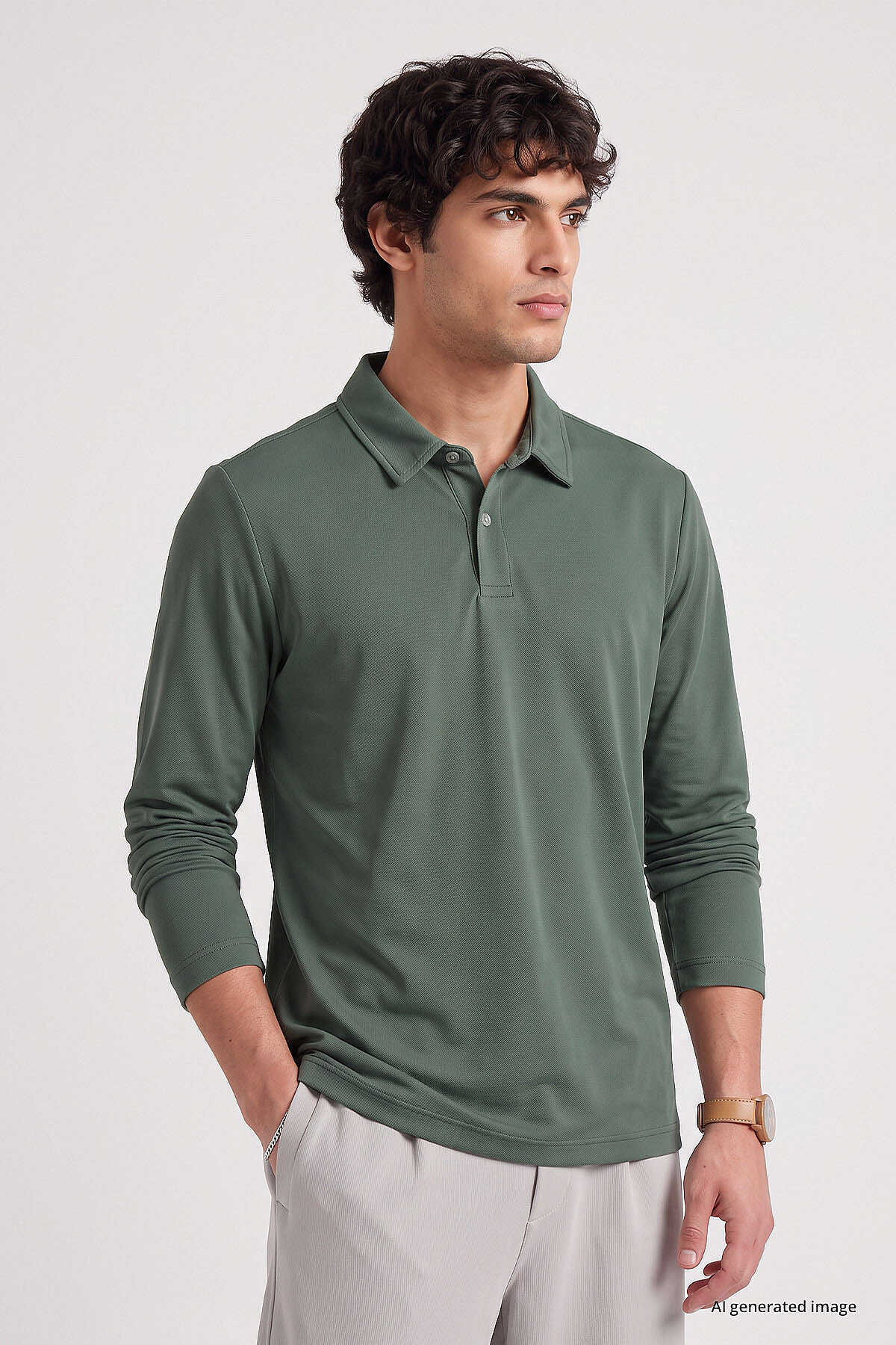 Tommylife Toptan Kaktüs Rahat Form Basic Polo Yaka Erkek T-Shirt - 88512