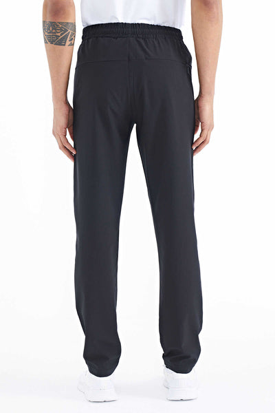 Pantaloni de trening pentru bărbați Tommylife Wholesale Classic Leg Standard Fit cu trei buzunare, 84768, negri