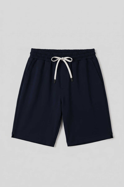 Pantaloni scurți bărbați Tommylife Wholesale, bleumarin, croială standard, cu buzunare la spate - 81314