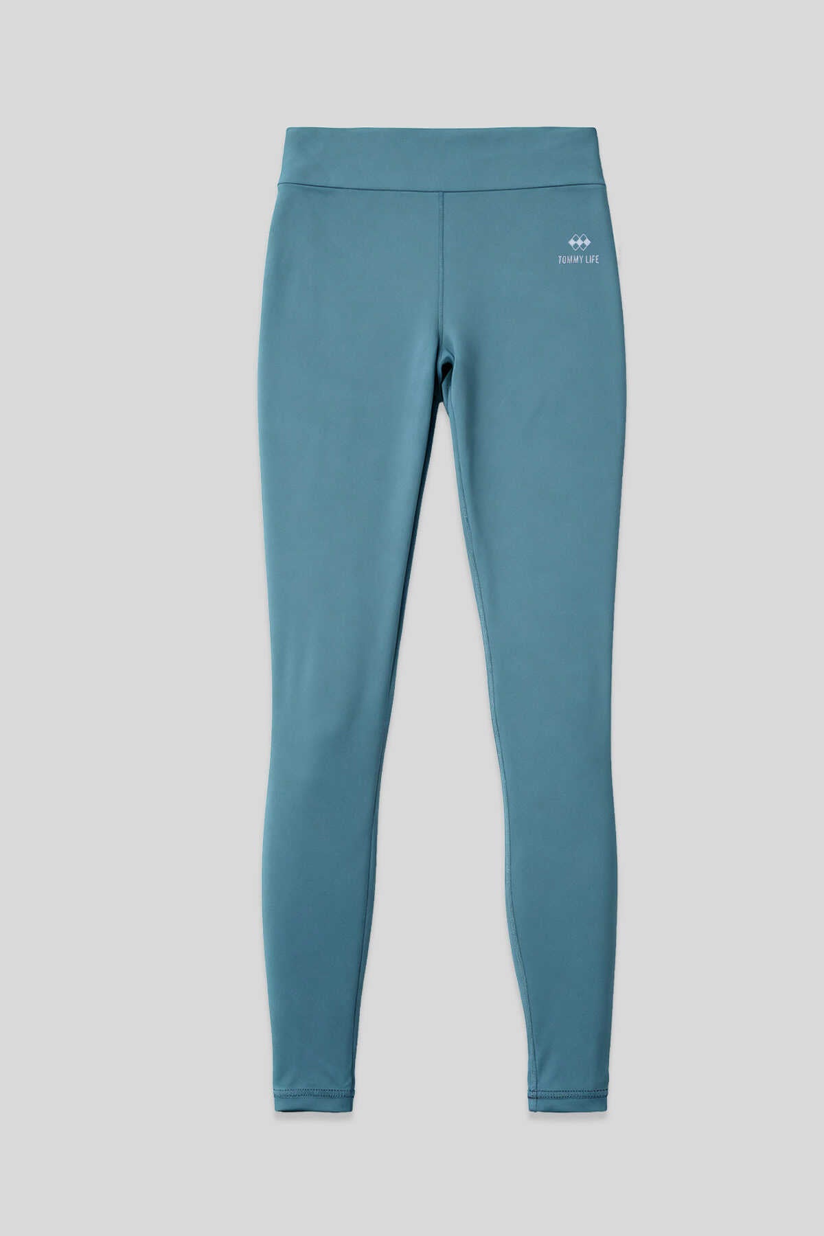 Tommylife Toptan Mint Yeşili Dar Paça Kız Çocuk Tayt - 75046