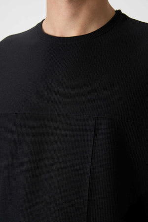 Tommylife Toptan O Yaka Oversize Basic Erkek T-Shirt 88380 Siyah