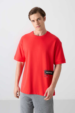 Tommylife Toptan O Yaka Oversize Baskılı Erkek T-Shirt 88322 Fiesta
