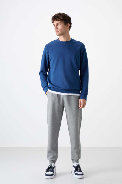 Tommylife Toptan O Yaka Rahat Form Basic Erkek Sweatshirt 88053 Parlament