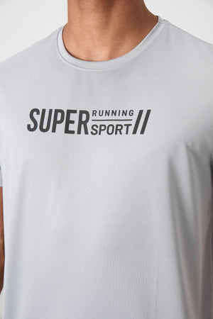 Tommylife Toptan O Yaka Standart Kalıp Aktif Spor Erkek T-Shirt 88385 Gri