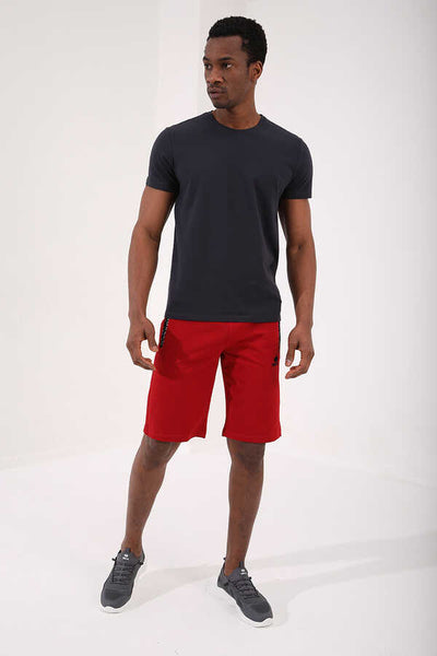 Tommylife Toptan O Yaka Standart Kalıp Basic Erkek T-Shirt 87911 Antrasit