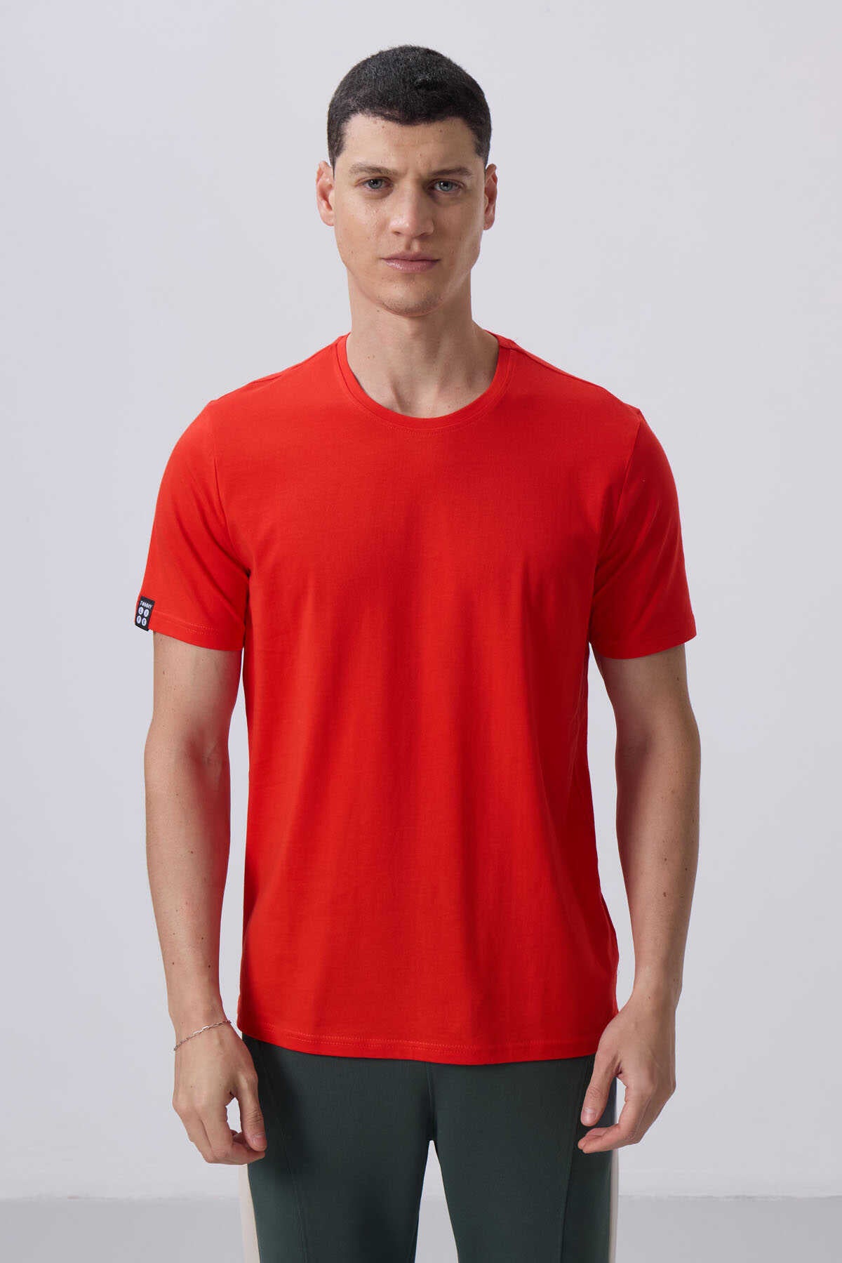 Tommylife Toptan O Yaka Standart Kalıp Basic Erkek T-Shirt 87911 Fiesta