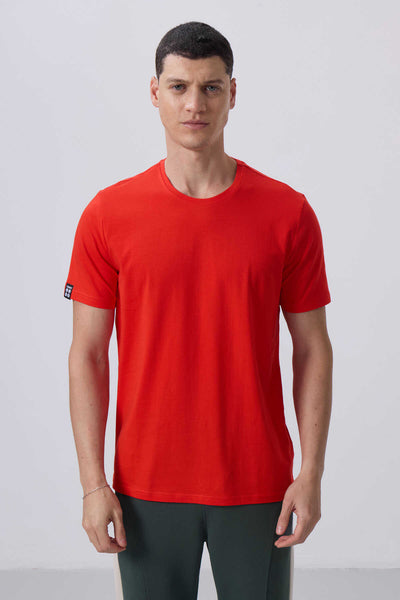 Tommylife Toptan O Yaka Standart Kalıp Basic Erkek T-Shirt 87911 Fiesta