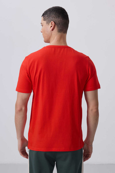 Tommylife Toptan O Yaka Standart Kalıp Basic Erkek T-Shirt 87911 Fiesta