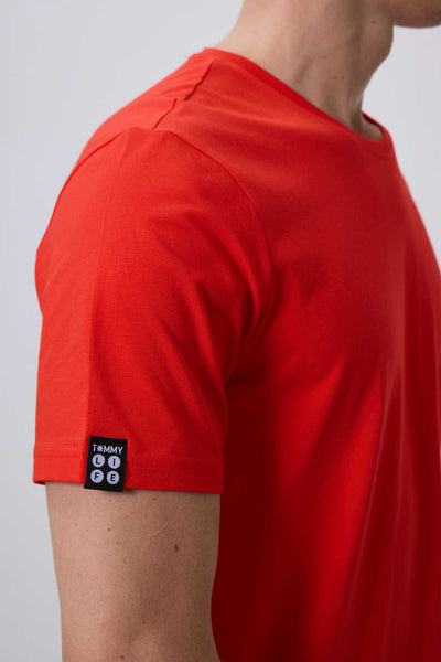 Tommylife Toptan O Yaka Standart Kalıp Basic Erkek T-Shirt 87911 Fiesta