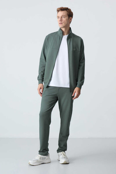 Tommylife Toptan Confort Fit Basic Barbati Trening Set 85260 Kaki