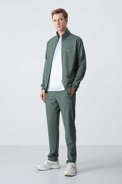 Tommylife Toptan Confort Fit Basic Barbati Trening Set 85260 Kaki