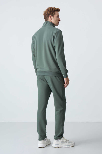 Tommylife Toptan Confort Fit Basic Barbati Trening Set 85260 Kaki