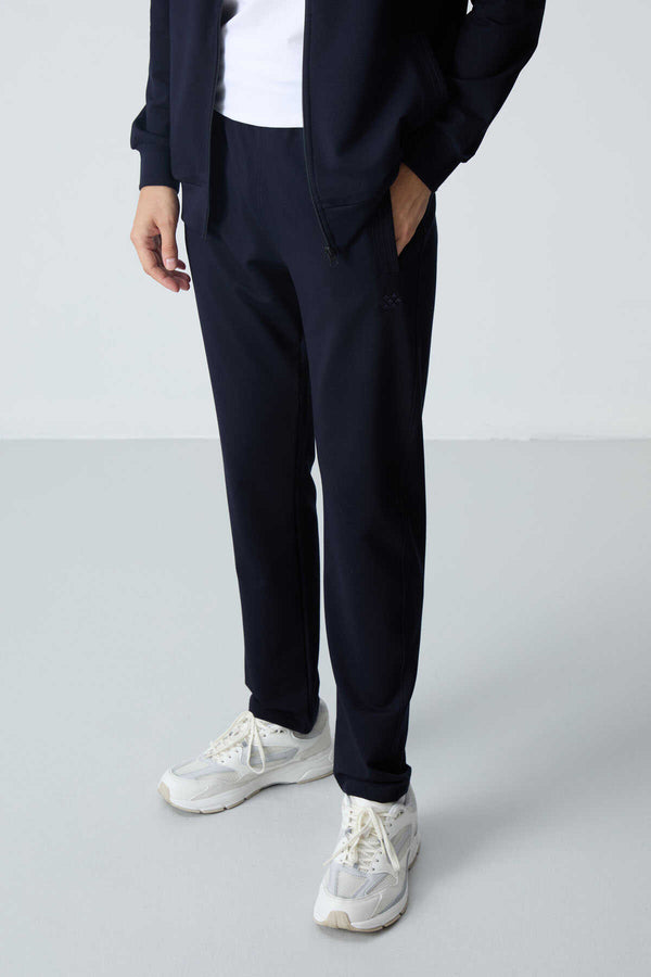 Tommylife Toptan Rahat Kalıp Basic Erkek Eşofman Takım 85260 Lacivert