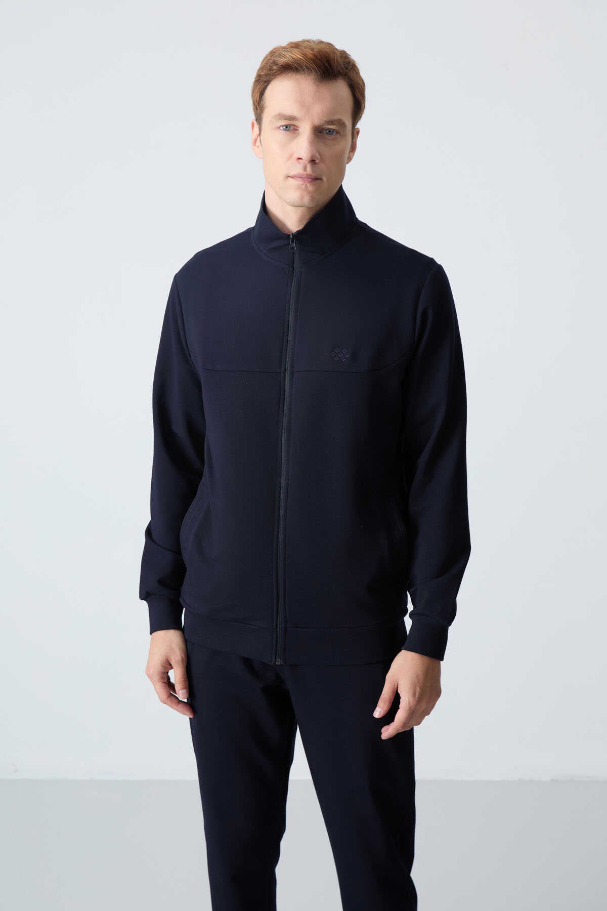 Tommylife Toptan Rahat Kalıp Basic Erkek Eşofman Takım 85260 Lacivert