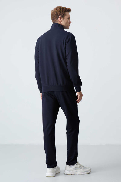 Tommylife Toptan Rahat Kalıp Basic Erkek Eşofman Takım 85260 Lacivert
