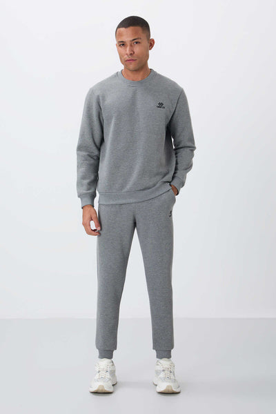 Set trening Tommylife Wholesale Relaxed Fit Basic pentru bărbați 85265 Gri Melange
