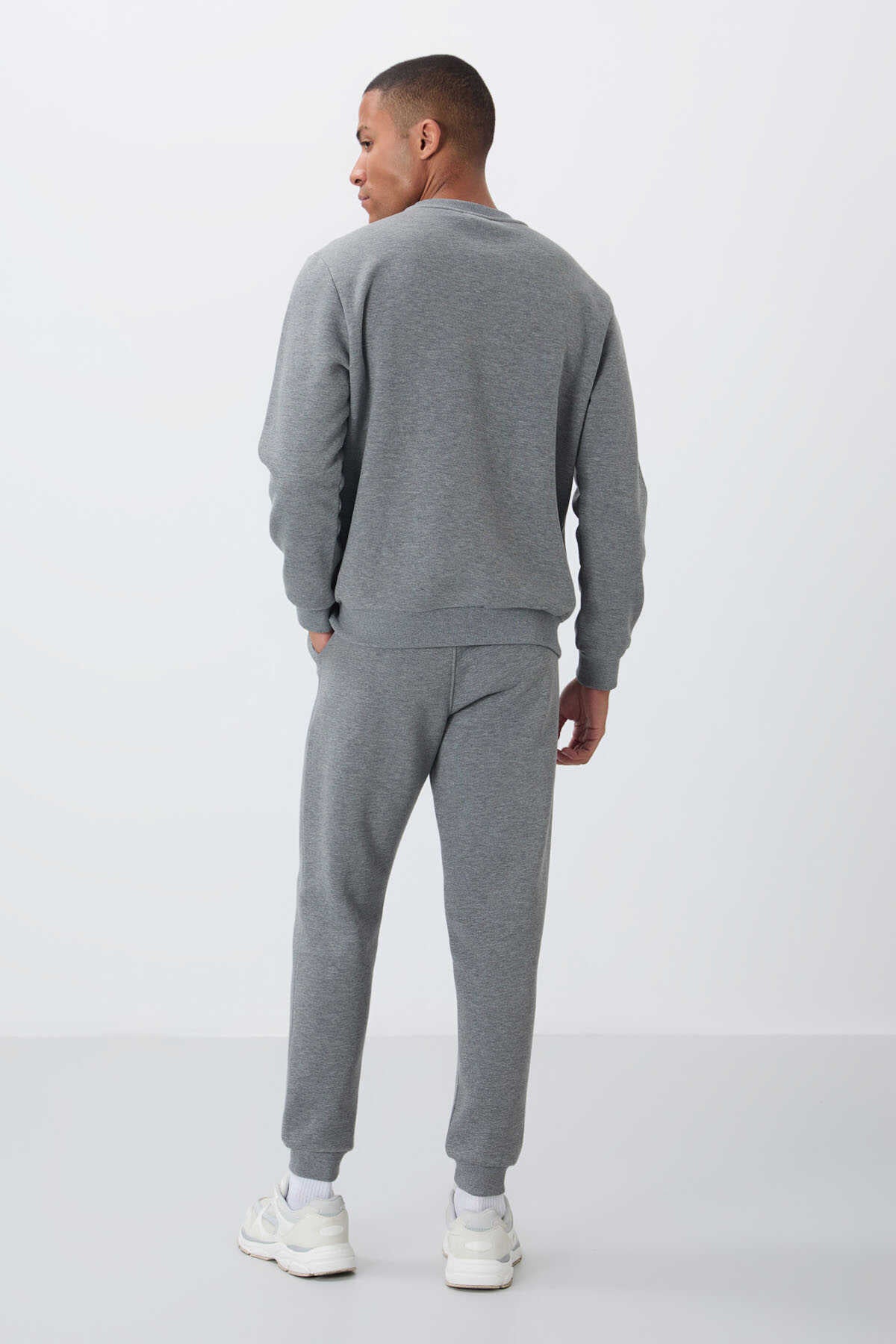 Set trening Tommylife Wholesale Relaxed Fit Basic pentru bărbați 85265 Gri Melange