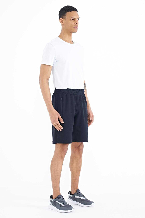 Tommylife Toptan Ryan Standart Kalıp Basic Erkek Şort 81239 Lacivert