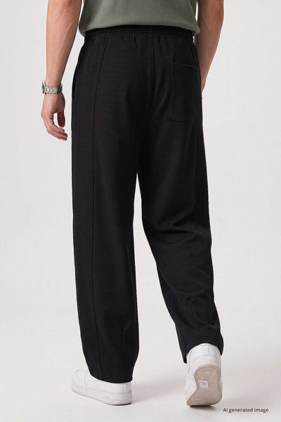 Pantaloni de trening negri pentru bărbați, croială tip balon, Tommylife, en-gros - 82205