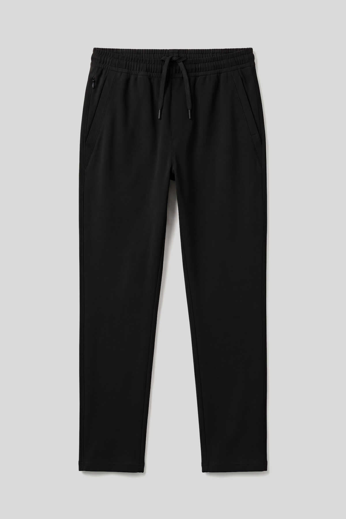 Pantaloni de trening negri, flexibili și respirabili, pentru bărbați, Tommylife, en-gros - 82197
