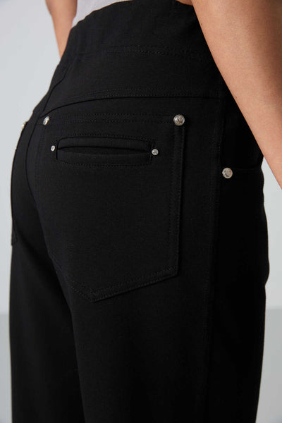 Tommylife Toptan Negru Piatra Detalii Buzunar Confort Forma Clasic Picior Femeie Trening Fusta - 94007