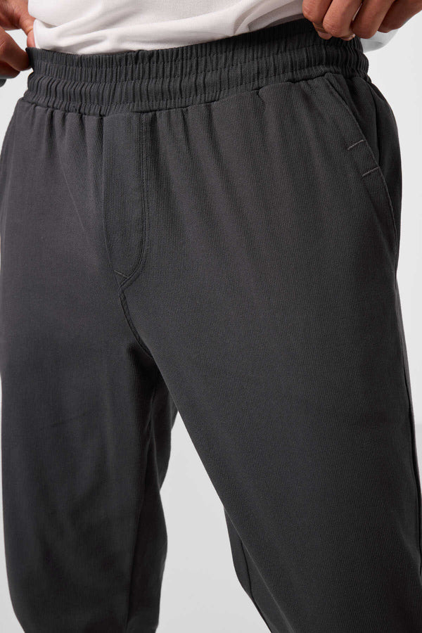 Tommylife Toptan Standart Fit Dokuma Hafif Esnek Chino Erkek Pantolon 82176 Antrasit