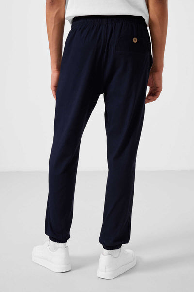 Tommylife Toptan Standart Fit Dokuma Hafif Esnek Chino Erkek Pantolon 82176 Lacivert