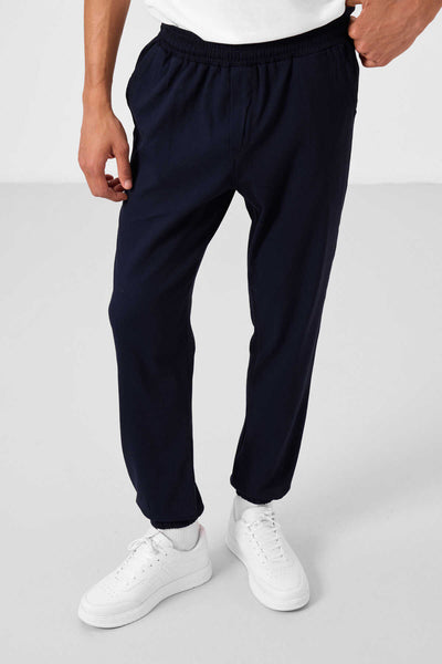 Tommylife Toptan Standart Fit Dokuma Hafif Esnek Chino Erkek Pantolon 82176 Lacivert