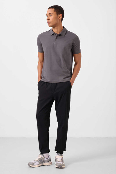 Tommylife Toptan Standart Fit Dokuma Hafif Esnek Chino Erkek Pantolon 82176 Siyah
