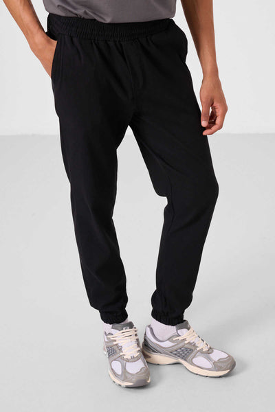 Tommylife Toptan Standart Fit Dokuma Hafif Esnek Chino Erkek Pantolon 82176 Siyah