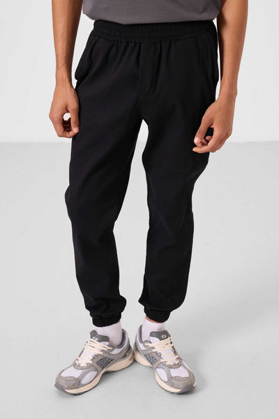 Tommylife Toptan Standart Fit Dokuma Hafif Esnek Chino Erkek Pantolon 82176 Siyah