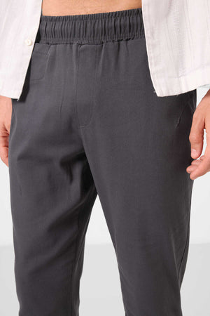 Tommylife Toptan Standart Fit Dokuma Hafif Esnek Chino Erkek Pantolon 82177 Antrasit