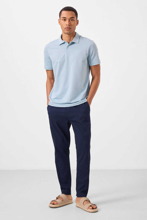 Tommylife Toptan Standart Fit Dokuma Hafif Esnek Chino Erkek Pantolon 82177 Lacivert