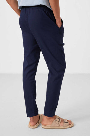 Tommylife Toptan Standart Fit Dokuma Hafif Esnek Chino Erkek Pantolon 82177 Lacivert