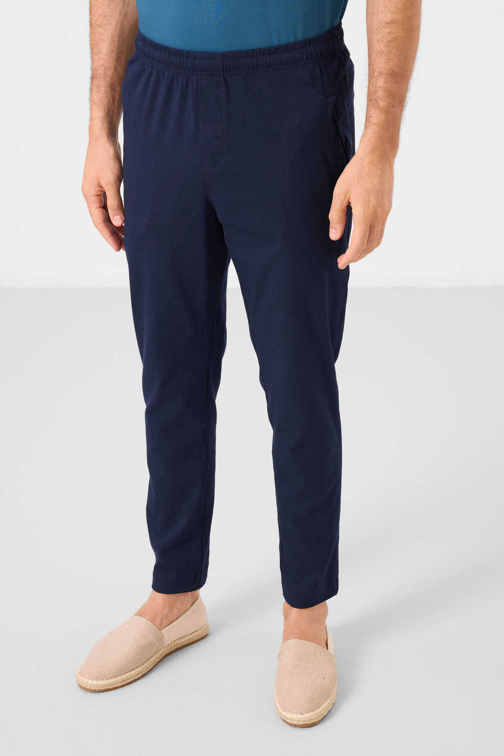 Tommylife Toptan Standart Fit Dokuma Hafif Esnek Chino Erkek Pantolon 82179 Lacivert