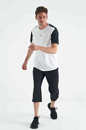 Tommylife Toptan Standart Kalıp Aktif Spor Erkek Kapri 83096 Siyah