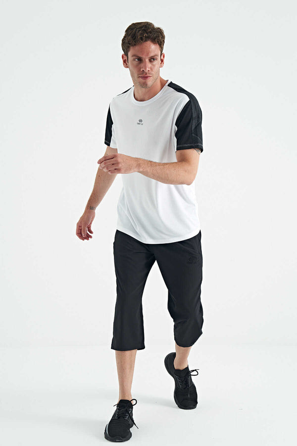 Tommylife Toptan Standart Kalıp Aktif Spor Erkek Kapri 83096 Siyah