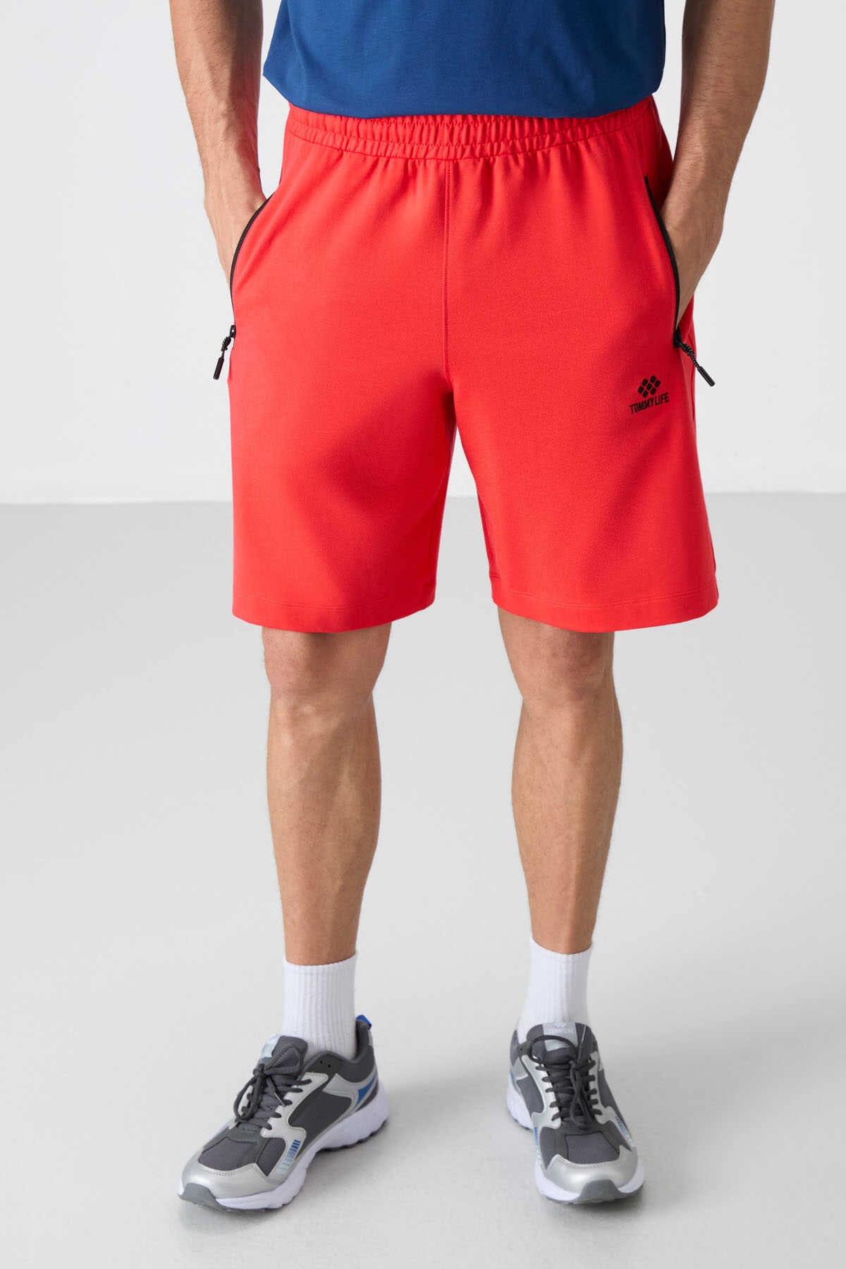 Tommylife Toptan Standard Fit Basic Barbati Pantalon Scurt 81136 Fiesta