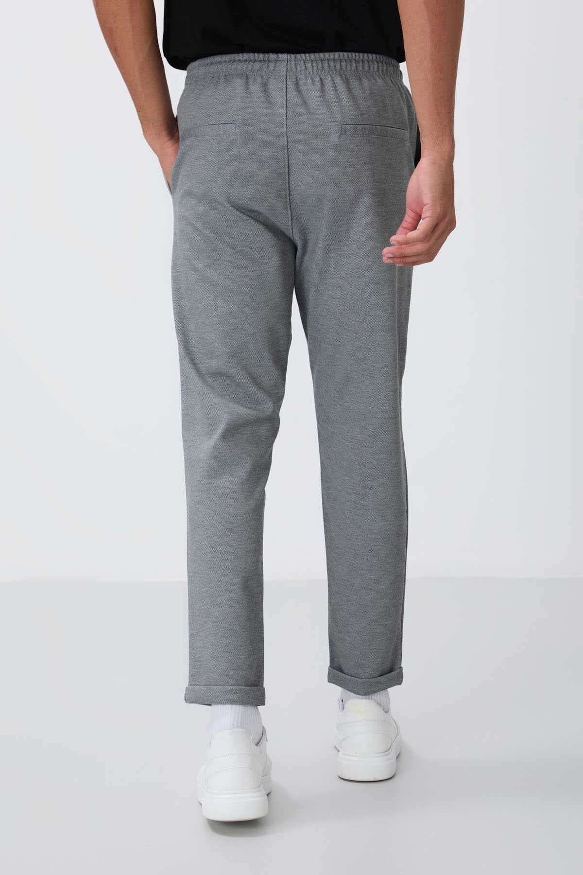 Tommylife Wholesale Standard Fit Men's Sweatpants 82154 Grey Melange