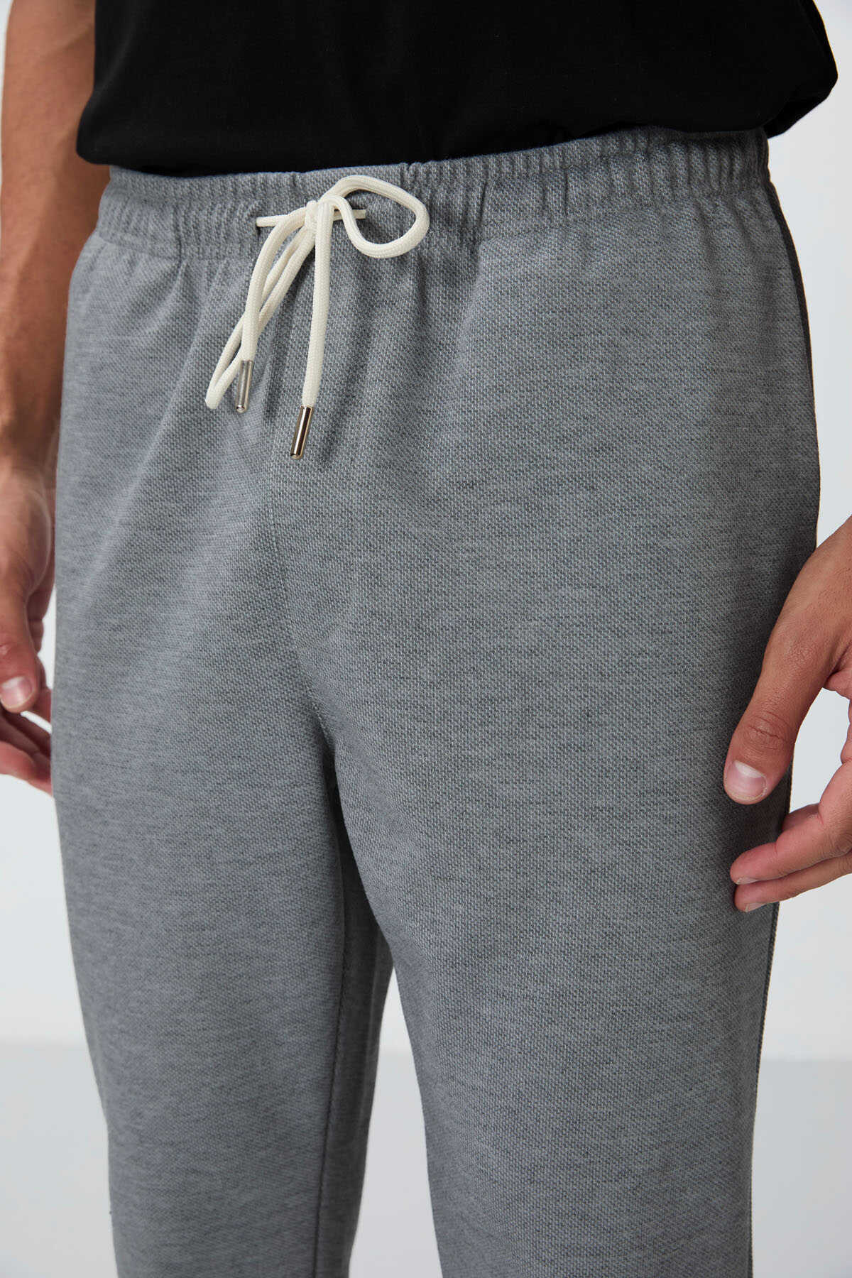 Tommylife Wholesale Standard Fit Men's Sweatpants 82154 Grey Melange