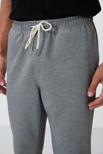 Tommylife Wholesale Standard Fit Men's Sweatpants 82154 Grey Melange