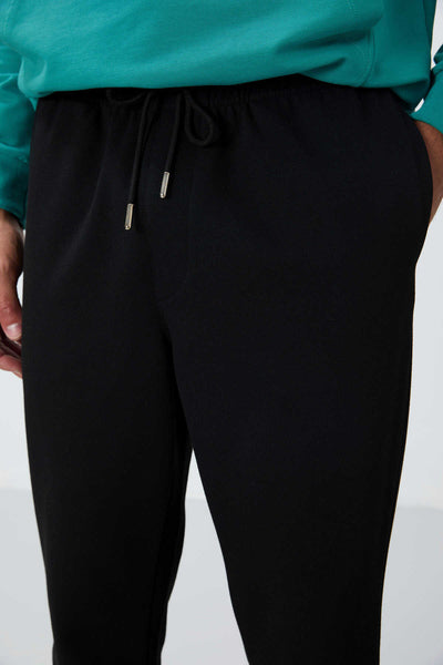 Pantaloni de trening Tommylife Wholesale Standard Fit pentru bărbați 82154 Negri