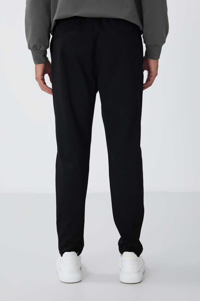 Pantaloni de trening Tommylife Wholesale Standard Fit pentru bărbați 82155 Negri