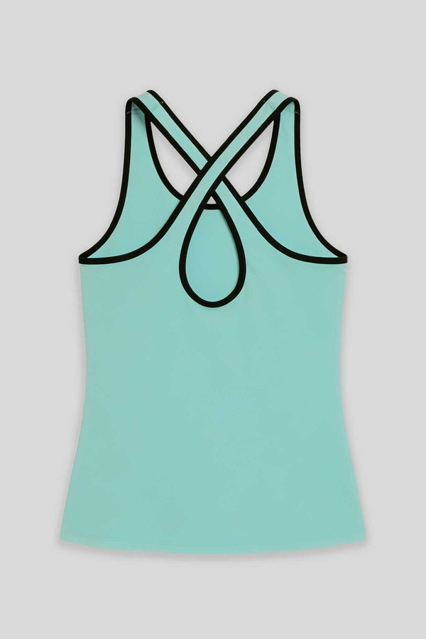 Maiou sport fără mâneci, croială standard, verde aprins, pentru femei, Tommylife Wholesale - 97094