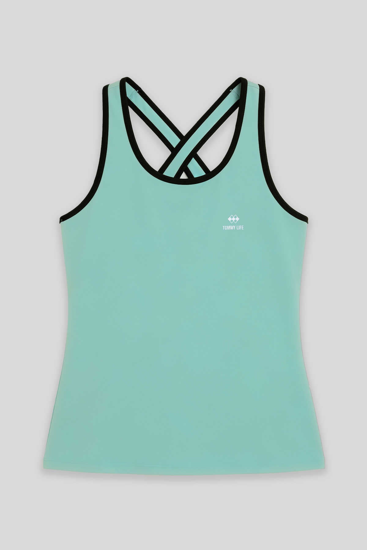 Maiou sport fără mâneci, croială standard, verde aprins, pentru femei, Tommylife Wholesale - 97094