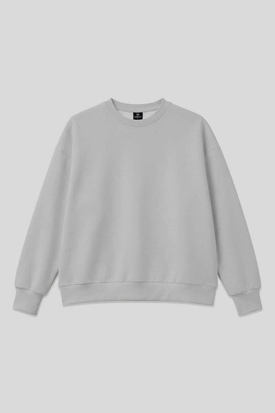 Tommylife Toptan Taş Basic O Yaka Oversize Kadın Sweatshirt - 97053