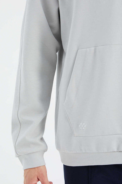 Tommylife Toptan Taş Dik Yaka Yarım Fermuarlı Cep Detaylı Erkek Sweatshirt - 88278